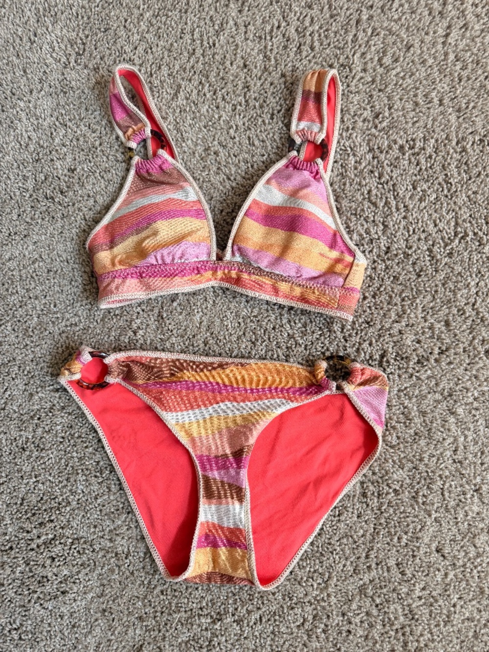Becca Callie Banded Triangle Bikini Top and
